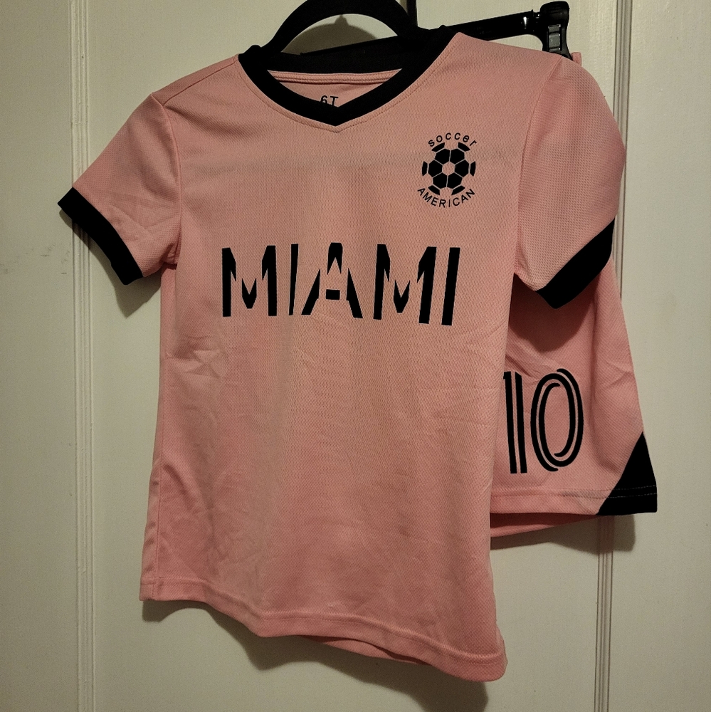 Miami Messi Jersey/Shorts Set Size: 6T
